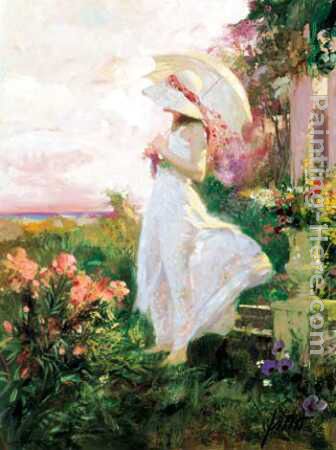 The Summer Parasol painting - Pino The Summer Parasol art painting